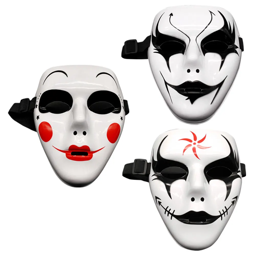 

3 Pcs Painted Masks Creative Fox Shape Comfortable Halloween Mask Cosplay Masks for Adults Costume