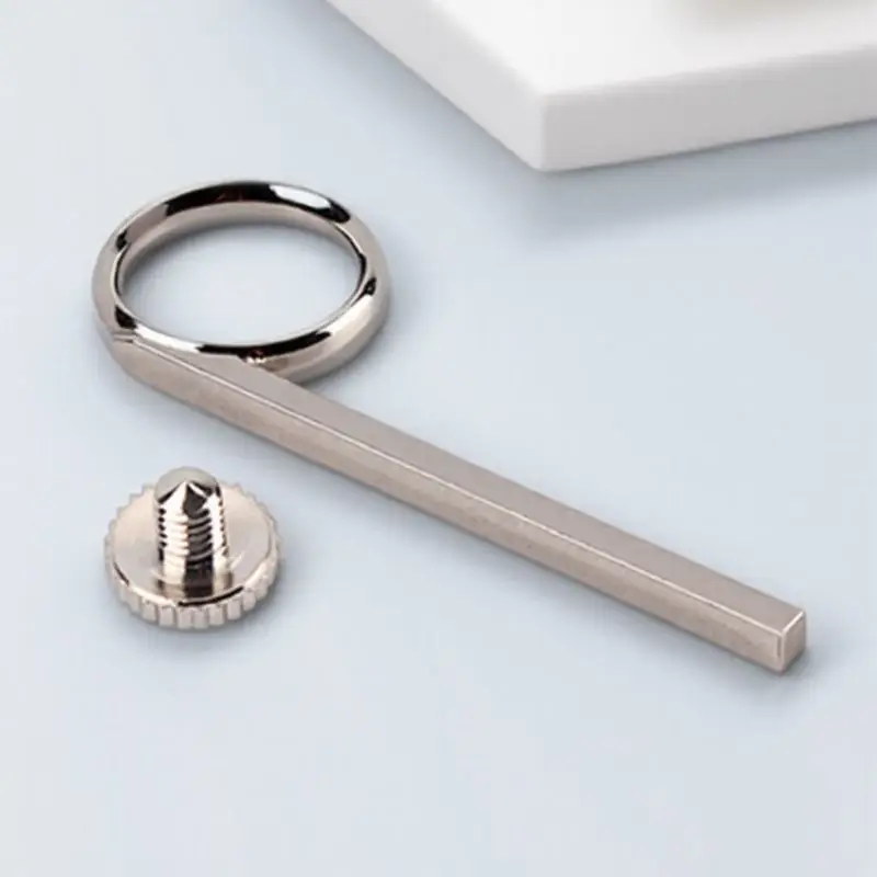 

2Pcs Metal Trumpet Finger Ring Slide Pull Ring Lightweight Durable Cornet Replacement Accessory Screw Cb22 Silver