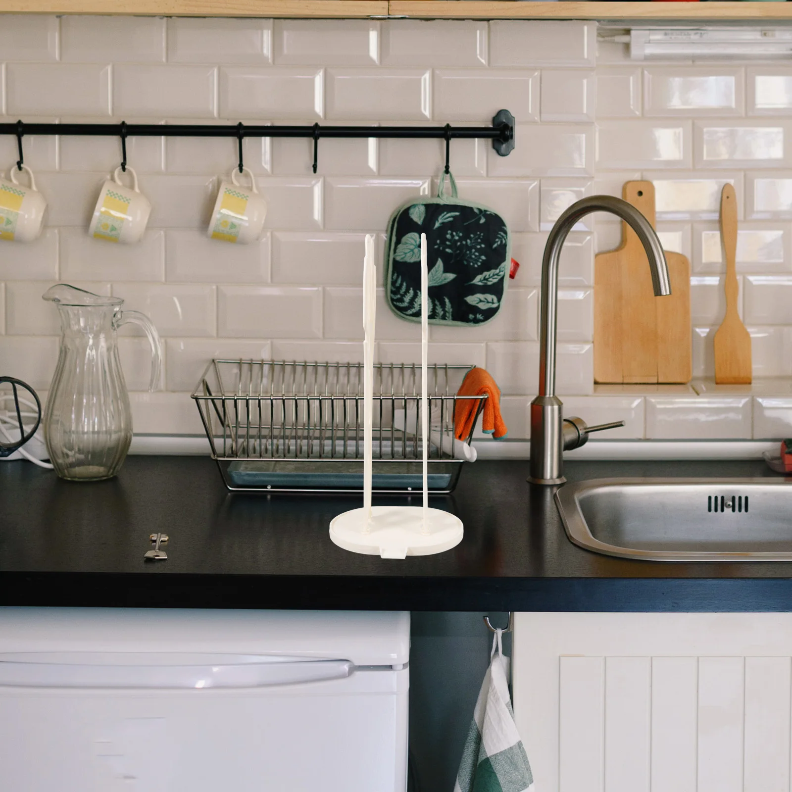 

Kitchen Glove Holder Reusable Dish Drying Rack Detachable Sink Hanger Water Drainage Base Pp Plastic Towel Organizer