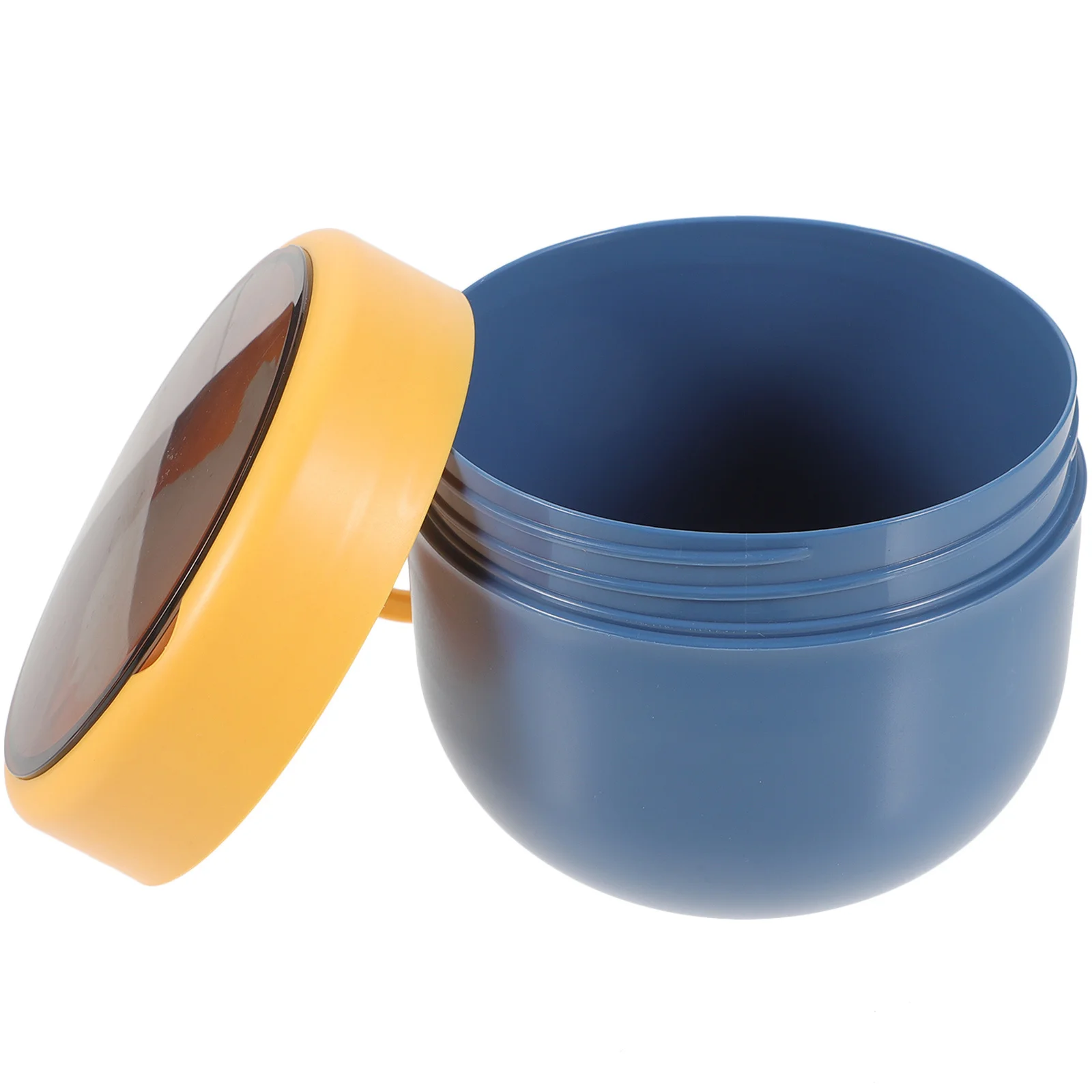 Plastic Airtight Breakfast Bowl Compact Lightweight Creative Design Good Mood Portable Soup Container Students Oatmeal Cup