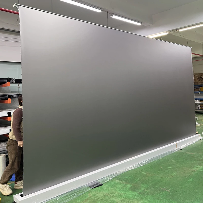 200 Inch 4K  Floor Rising Projection Screen White Matte Home Theater Projector Screen Compatible with AWOL Vision 3500