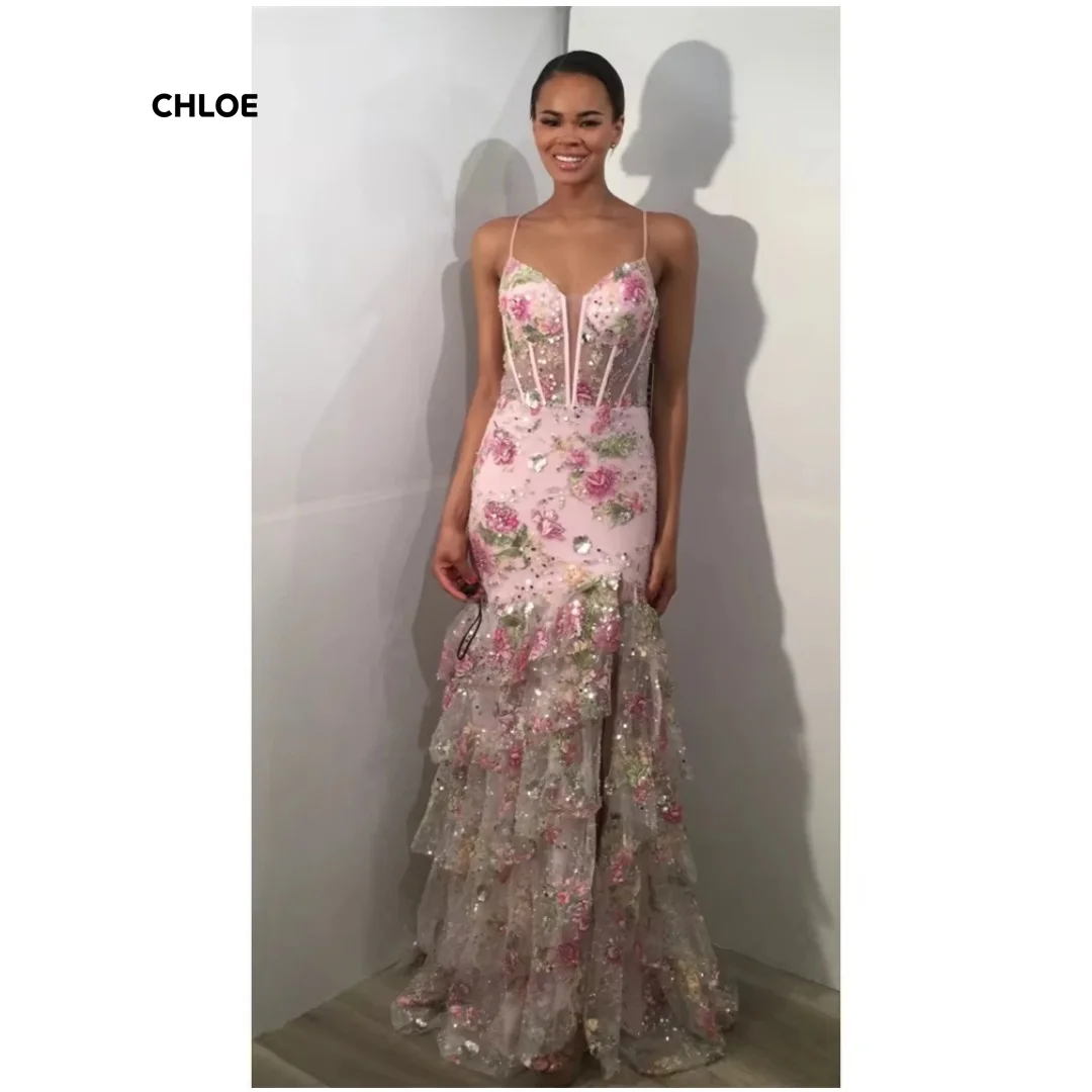 

Custom Made Very Luxurious Evening Dresses High Quality High Quality Off-shoulder Line A Elegant Dress Sleeveless Robe Soiree