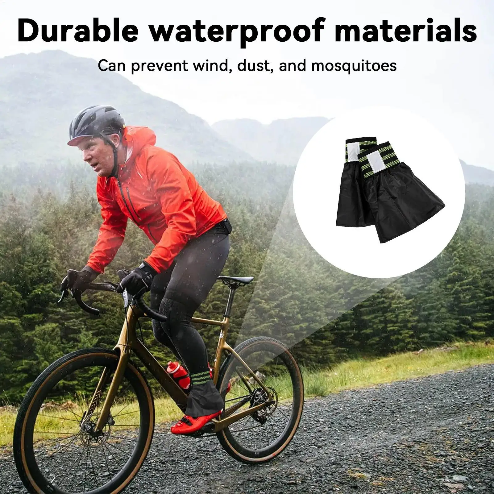 shoe Gaiters Men Trail Gaiters Low Waterproof Breathable Boots Gators Extended Snow Gaiters Adjustable Fit For Cycling Hiking