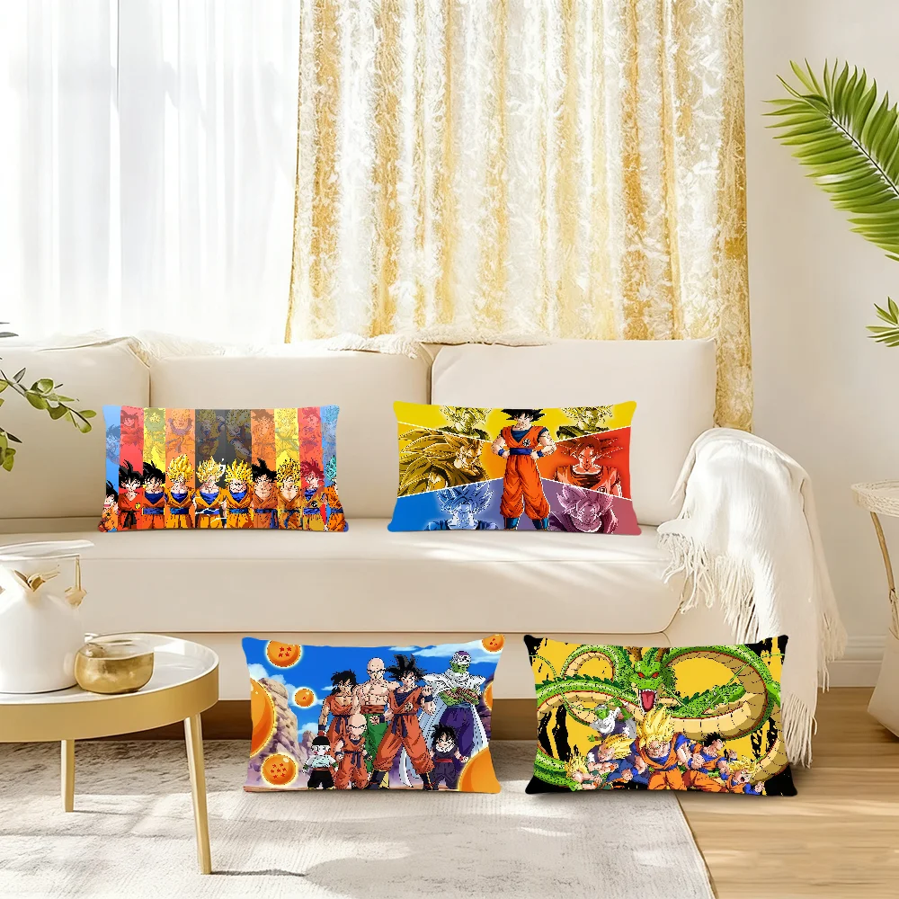 Classic Anime D-Dragon B-BallS cushion cover Rectangle Pillow Case Printing Bedside Sofa Room Home Decoration Pillowcase