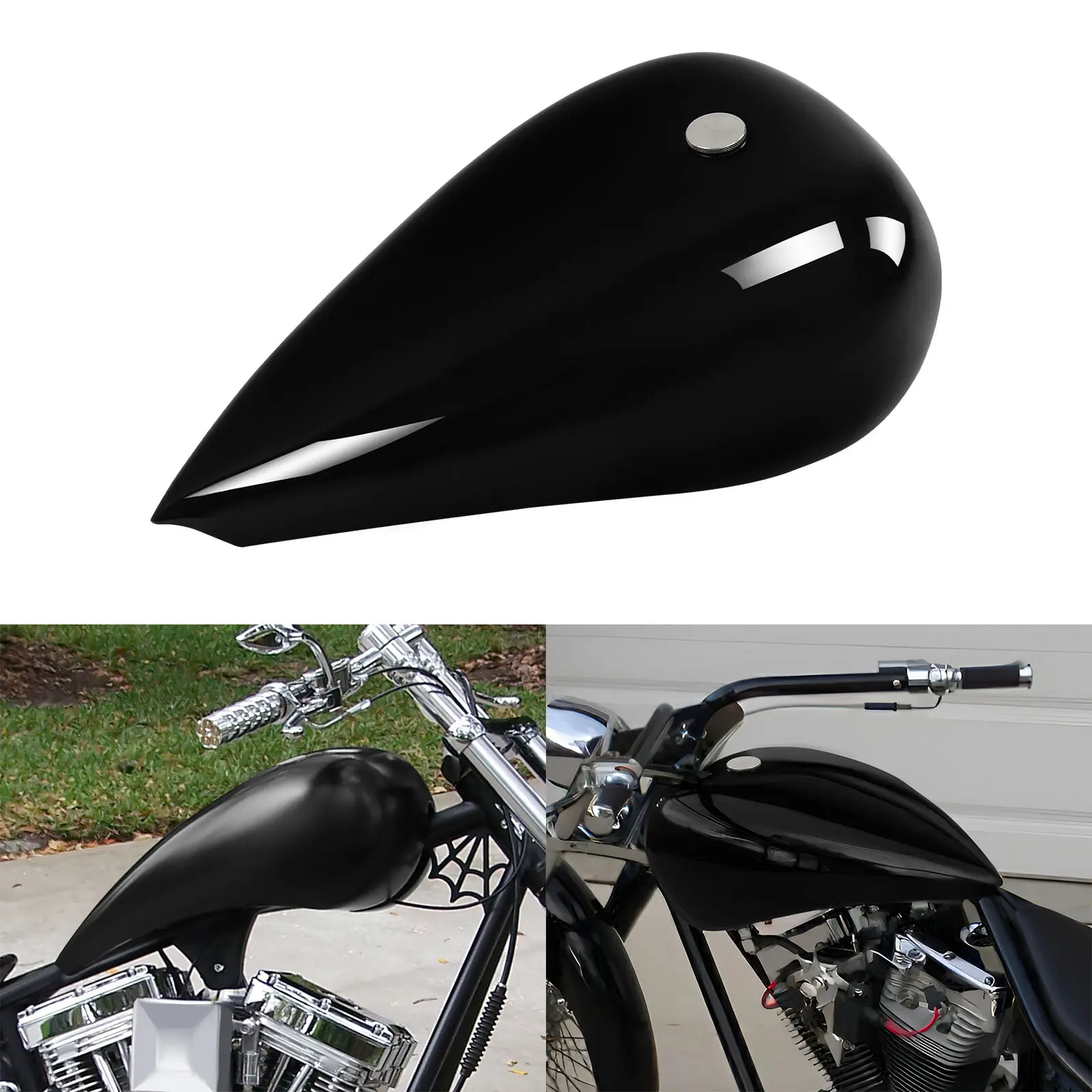 Motorcycle Unpainted/Black 5