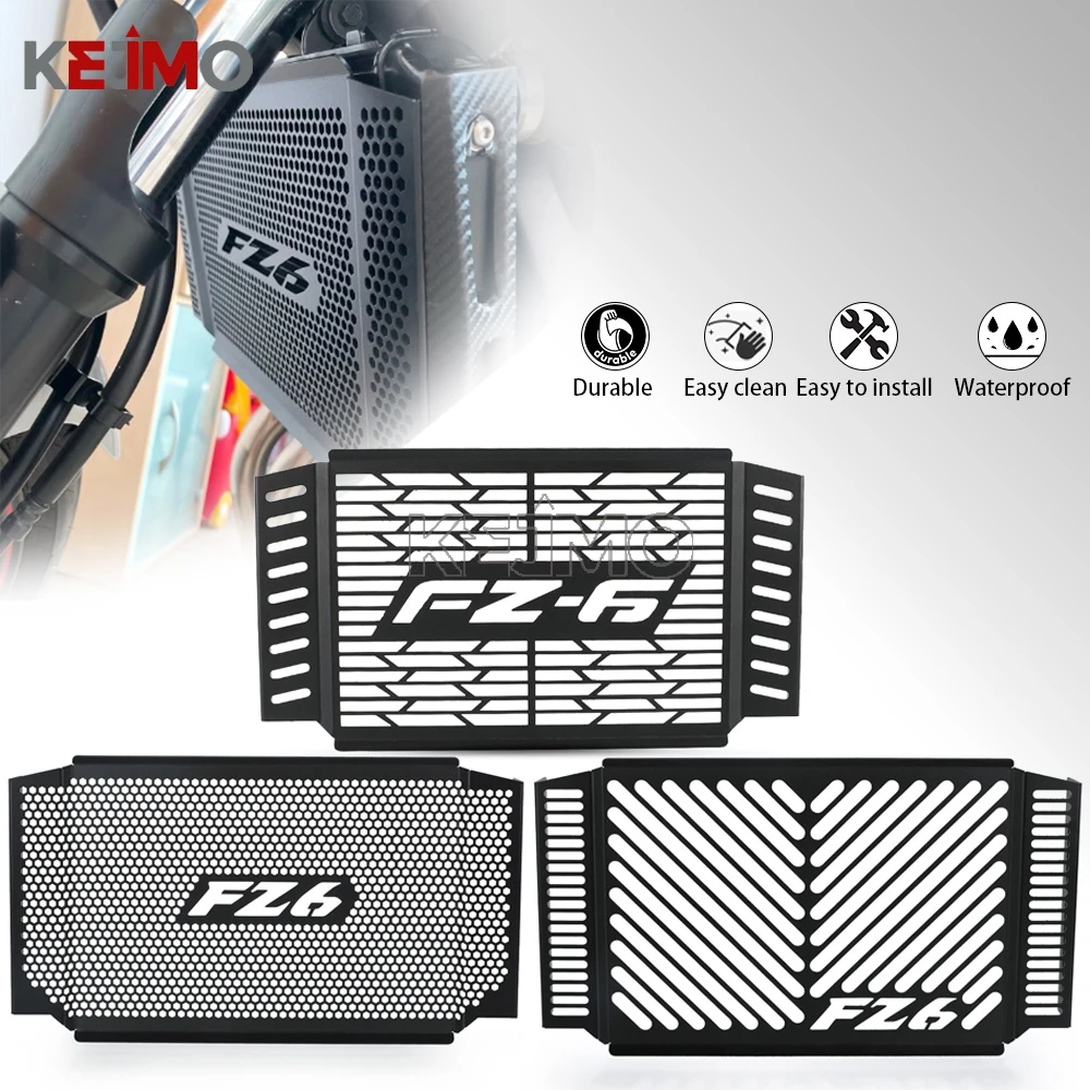 

MotorBike For YAMAHA FZ6 fazer 2007 2008 2009 2010 Fazer FZ 6 FZ6 N / S / S2 Radiator Protection Grille Guard Protector Cover