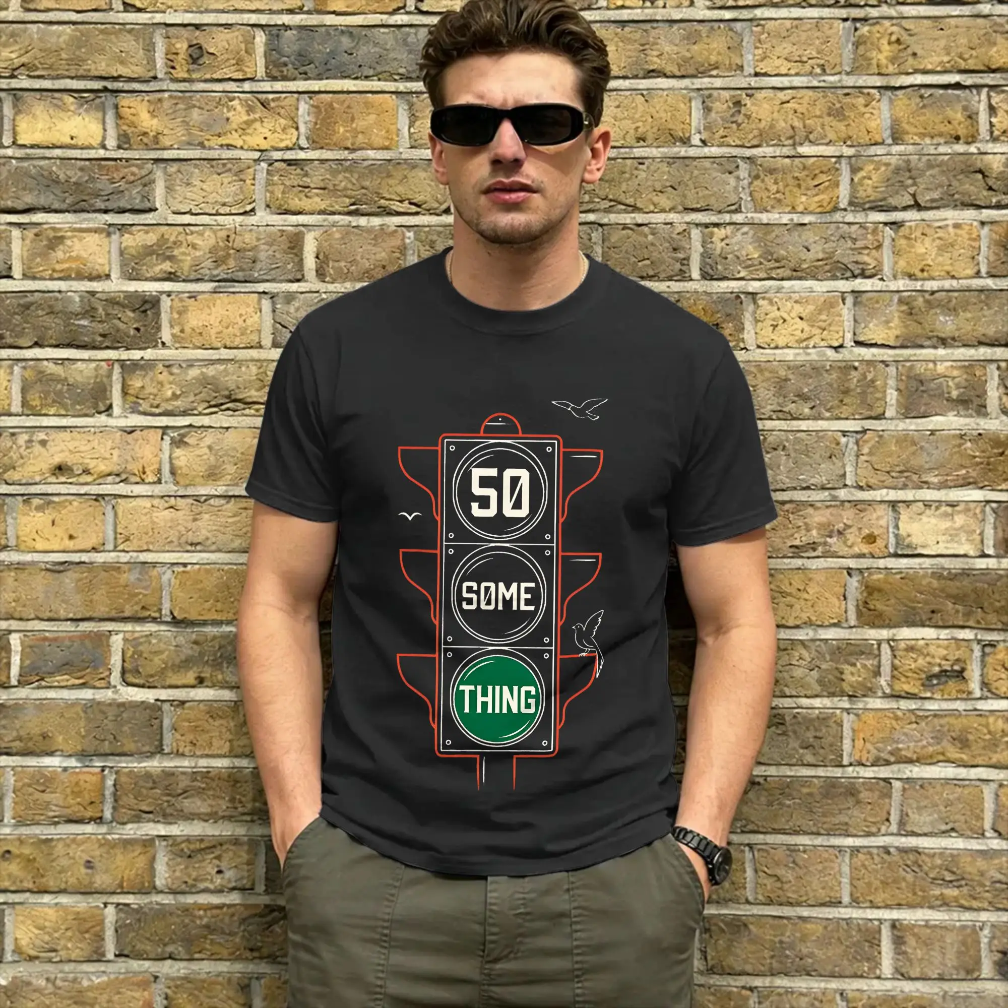 Harajuku T Shirt Beach R-RUSH Novelty T-Shirts 50 Something Cotton Tshirt for Man Y2K Casual Pattern Short Sleeve Clothes