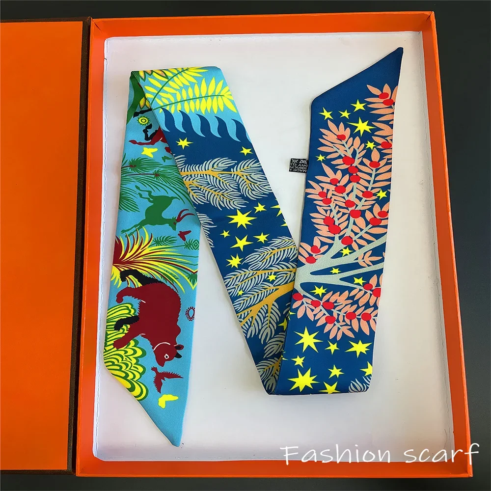 

1 шт., корейская модная новая женская саржевая декоративная лента, маленький шарф, сумка с ручкой, лента для волос, маленький шарф, повязка на голову INS