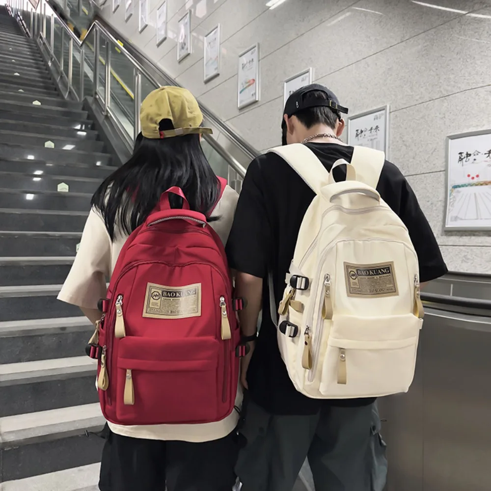 Waterdichte Schoolrugzak Nieuwe Grote Capaciteit Nylon Schoudertassen Computer Rugzak