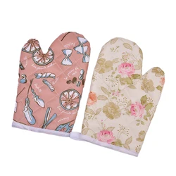 Microwave Oven Glove Kitchen Mitten Heatproof Resistant Non-slip Baking Gloves