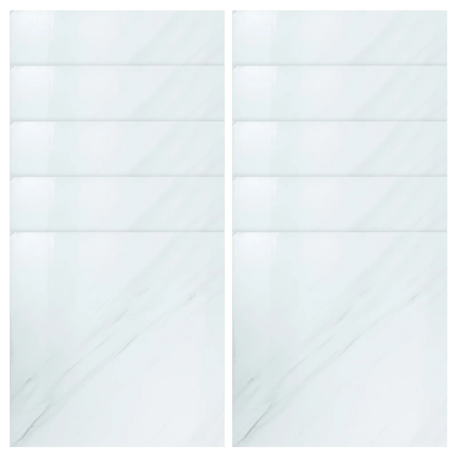 

10Pcs Imitation Porcelain Wall Stickers Self Adhesive Tiles Waterproof Removable DIY Kitchen Bathroom Living Room Decor