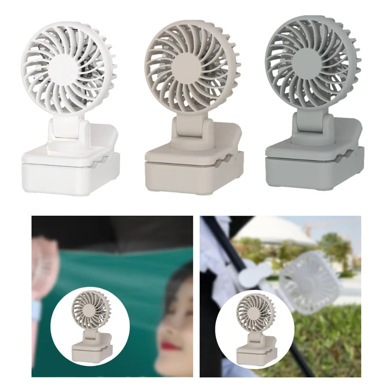 مشبك على مروحة مريحة وخفيفة الوزن و3 سرعات قابلة للتعديل ومروحة مكتب شخصية صغيرة للسفر وغرفة النوم والمشي لمسافات طويلة والمكتب والتسلق