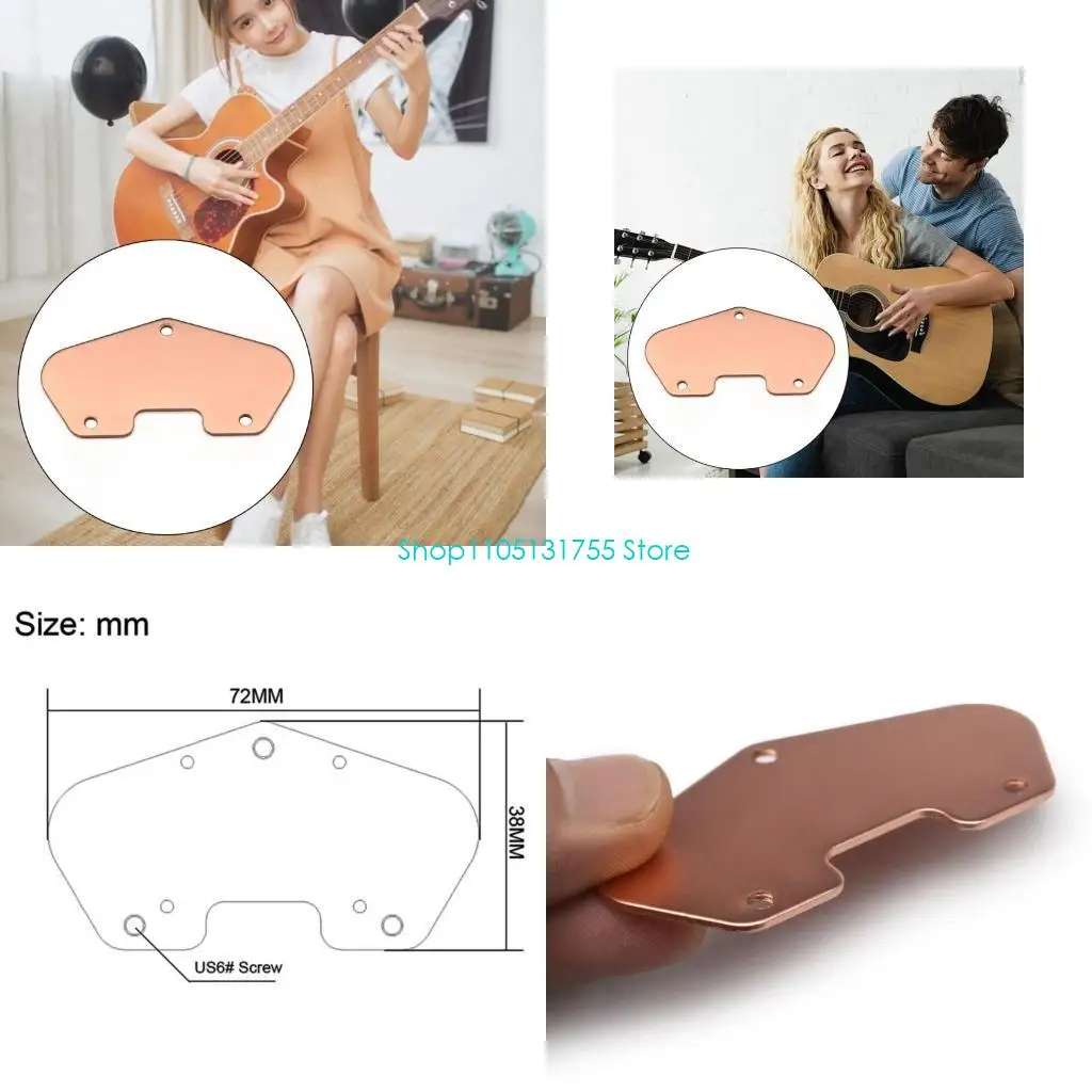 

K0EF Electric Guitar Pickup Baseplate Pickup Film Base Plate Musical Instrument Pickup Film Guitar Accessory Enduring