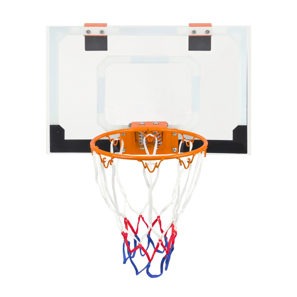 

Over The Door Mini Basketball Hoop Set, Wall Mount Indoor Basketball Backboard & Rim for Home, Office & Outdoor Use