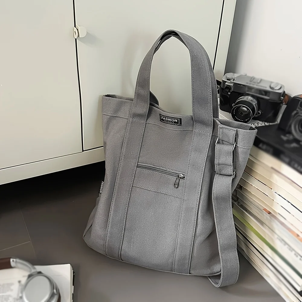 Korean Retro Canvas Shoulder Bag 2026 Unisex Crossbody Purse for School Casual Handheld Tote in Heavy Duty canvas bags 가방 Bolsa