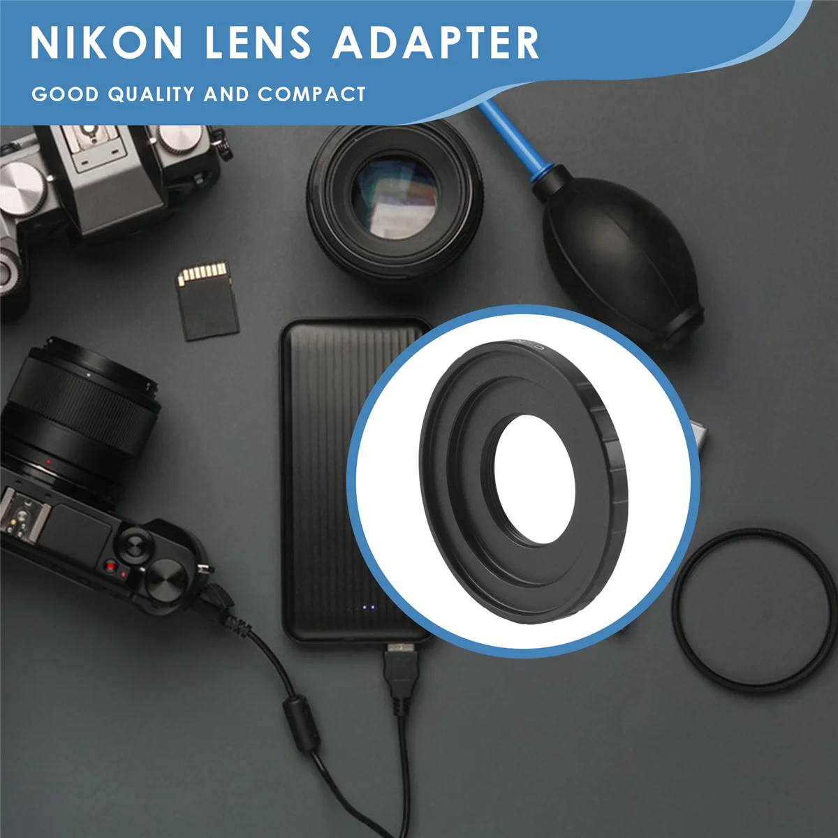 A26p preto 16mm c-mount cine lente de filme para nikon 1 montagem j1 v1 j2 v2 j3 v3 j4 anel adaptador de lente de câmera C-N1 C-Nikon 1