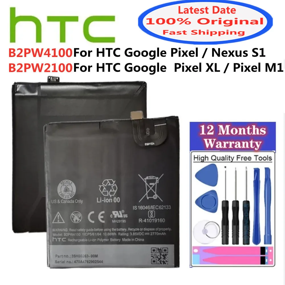 B2PW2100 B2PW4100 batería Original para HTC Google Pixel XL / Nexus S1 M1 S 1 M 1 batería de teléfono móvil de alta calidad