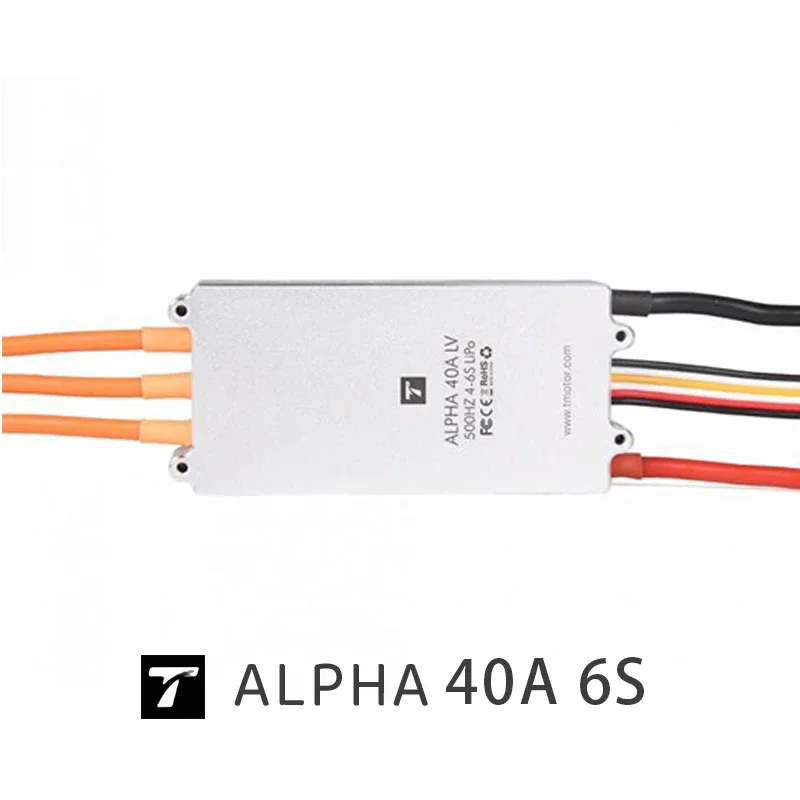 TMOTOR ALPHA 40A FOC ESC 4S-6S IP55 Rated Low Noise Drive For Precision FPV Fixed-Wing And Multirotor AircraftUniFly