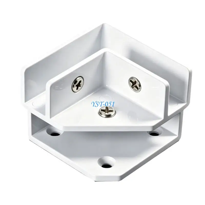 E15A Adjustable Height Leveling Feet Heavy Duty Aluminum L Shaped Furniture Leg Pad Suitable for Glass Tile & Countertop