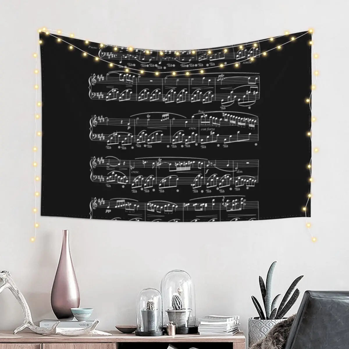 Nocturne by Chopin Tapestry Wall Hanging Decorative Paintings Tapestry