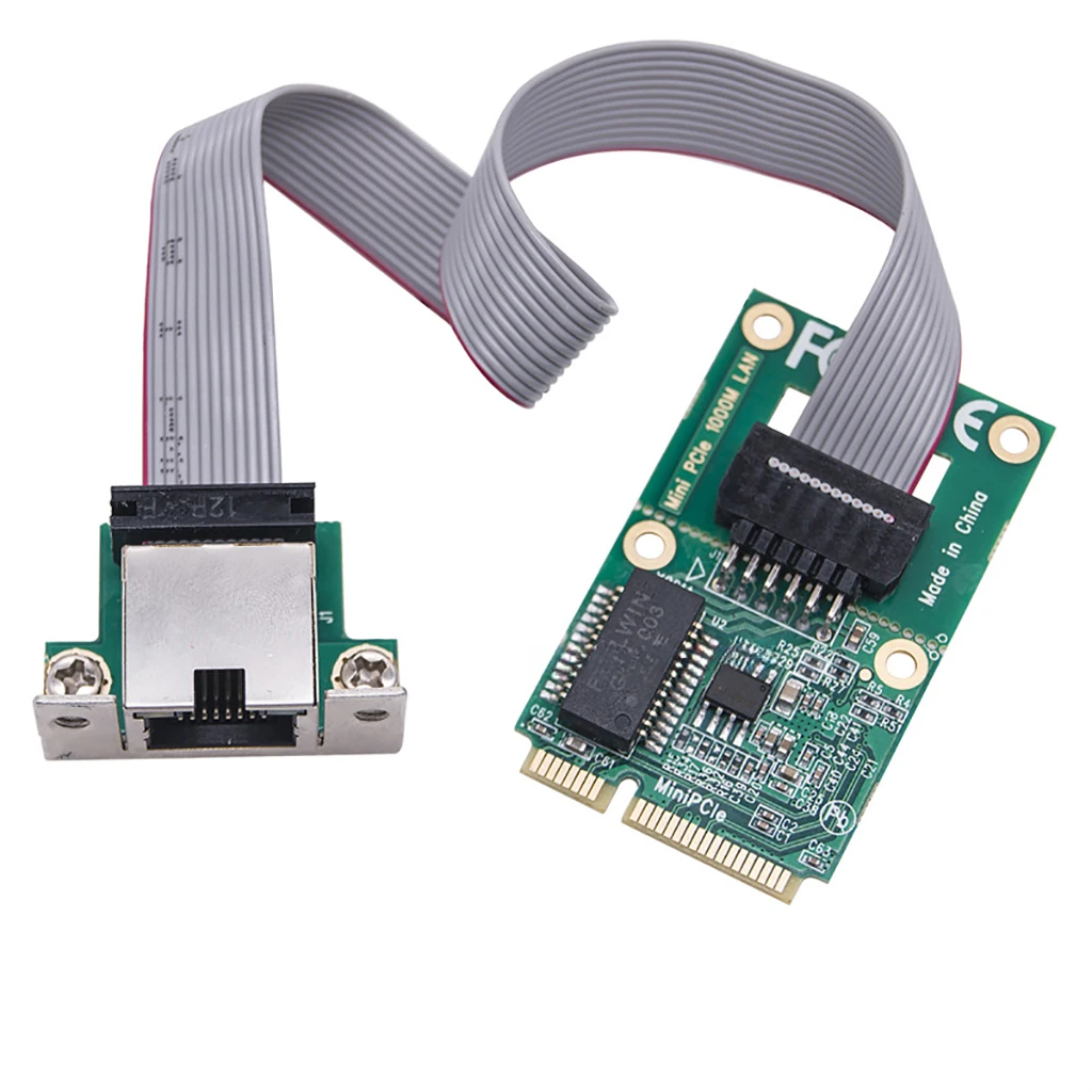 M.2 A+E / Mini PCIE RJ45 Ethernet Adapter 1000/100/10Mbps Gigabit Network Card I210AT Chip for Desktop PC