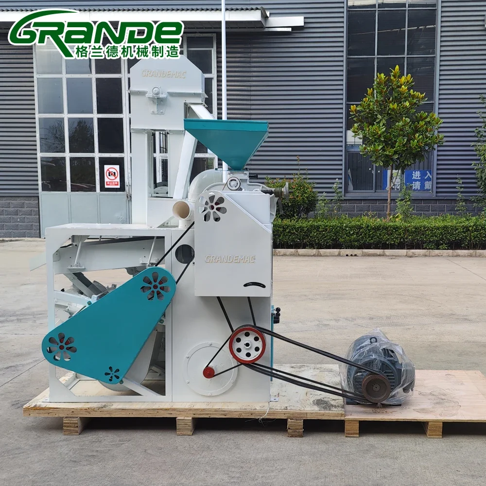 Grain Processing Machine Rice Miller Price Combined Rice Mill 400-500kg/h Production Capacity