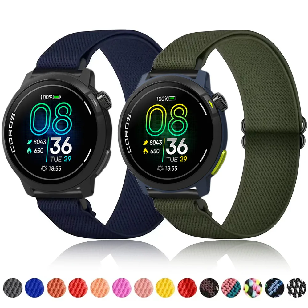 20 mm 22 mm Nylonarmband für COROS PACE Pro/3/APEX 4 42 mm Atmungsaktives Sportarmband für Suunto Vertical 2/1/Race S/2/Run/5-9 Peak