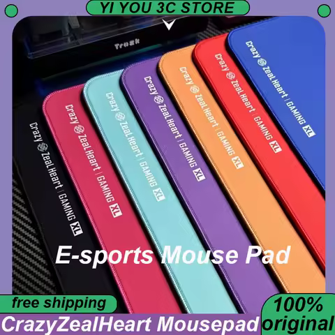 CrazyZealHeart Azure Large Gaming Mousepad Waterproof Fine Surface Esports Mouse Mat PC Gaming Laptop Gamer Keyboard Desk Mat