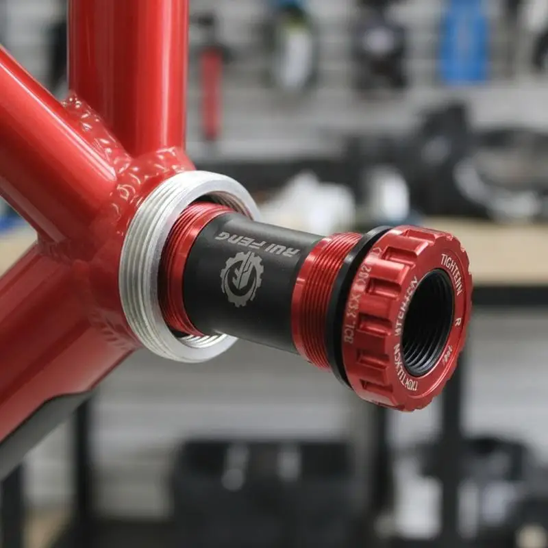Fahrrad-Innenlager mit gedichtetem Lager, Gewindetyp 68 73, Gehäuse, Spline-Achse, Schraubenschlüssel für professionelle Fahrradwerkstätten. – Detail 4