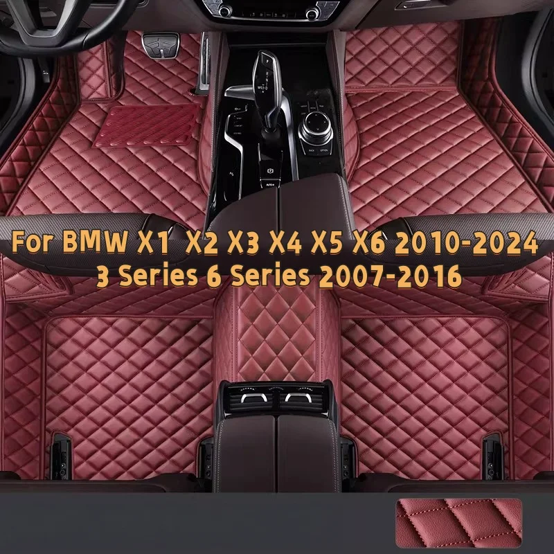 

Custom Car Floor Mats X2 X3 X4 X5 X6 2010-2024 3 Series 6 Series 2007-2016 Accessories Auto Carpets Foot Coche For BMW X1