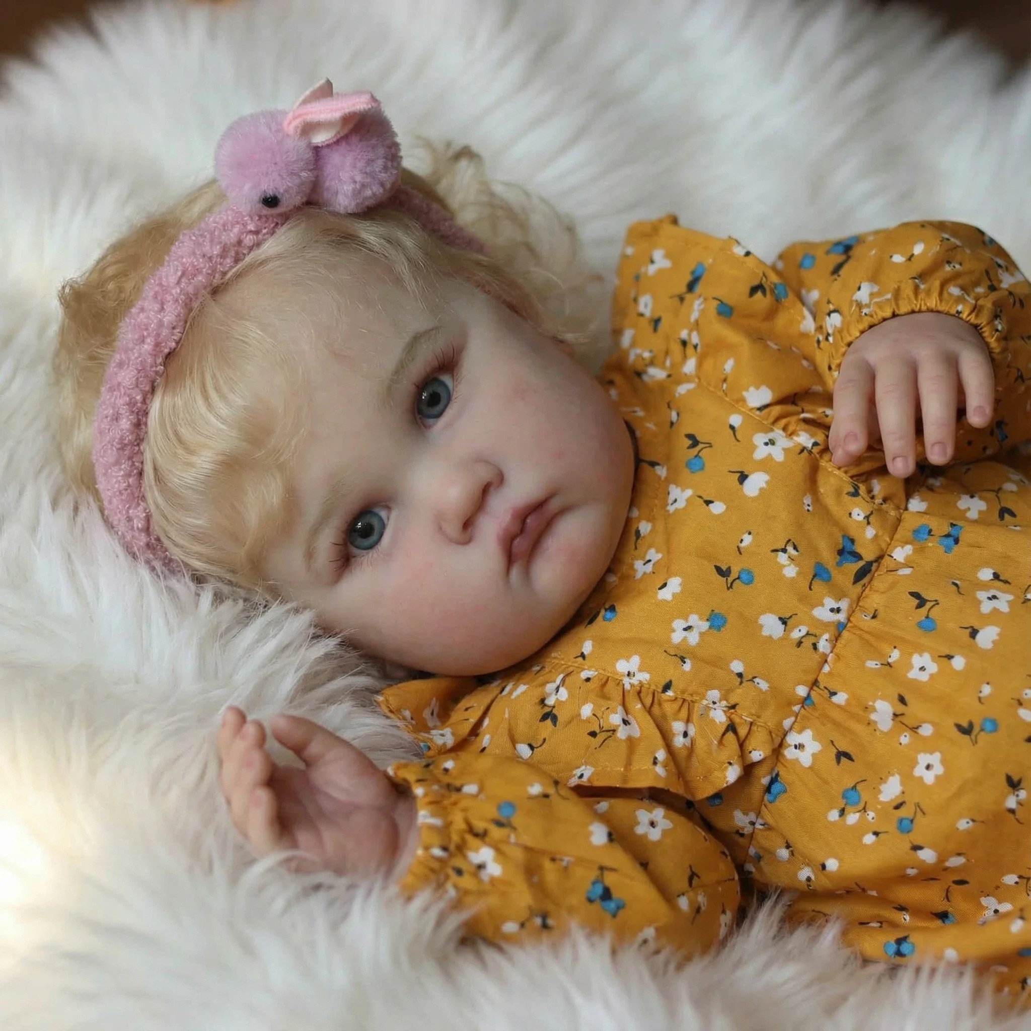 

NPK 60CM Charlotte Reborn Doll - Lifelike Hand-Painted Princess Collectible Toddler with Visible Veins Ideal Children's Gift
