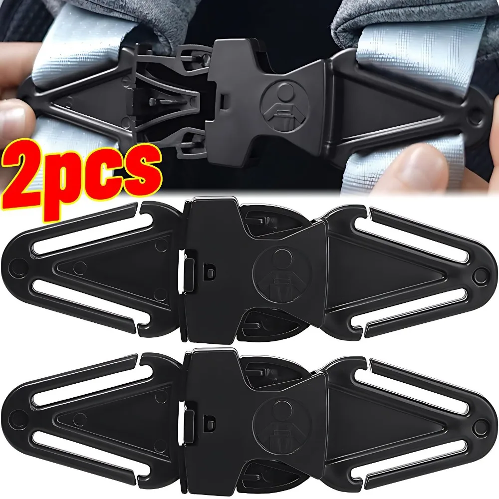 Car Child Safety Seat Belt Shoulder Belt Positioning Buckle Fixer Adjuster Baby Stroller Chest Buckle Lock Buckle Accessories