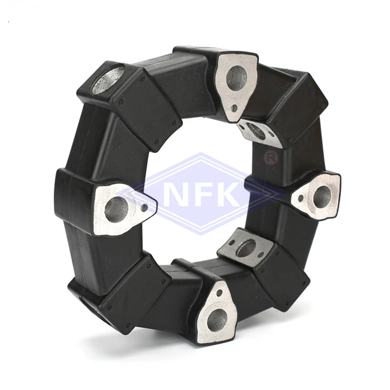 50A/50AS Aluminum Block+rubber Assembly Connection Rubber Engineering Machinery Equipment Shock Absorption Coupling