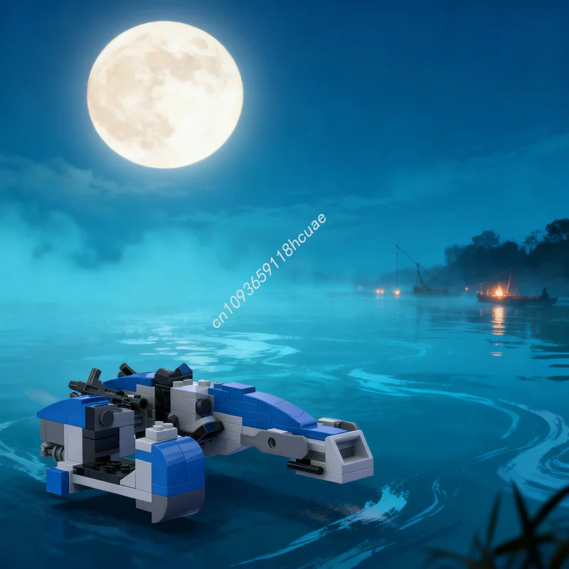 

Набор строительных блоков MOC «Звездный боевой корабль-спидер» (114 деталей), модель для сборки, рождественский подарок, конструктор, креативная игрушка, идея для творчества, кирпичики