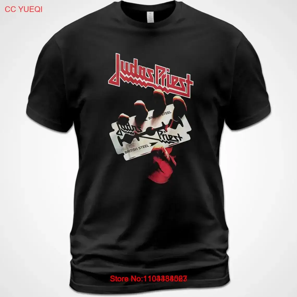 Cotton T-shirt Judas Priest British Steel Album Tee Ian Hill Rob Halford