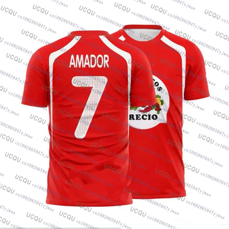 2026 المأكولات البحرية الروبيان Recio طباعة ملابس رياضية عادية هدية الكريسماس حفلة تي شيرت Harajuku رجالي تنفس العرق فتل الرياضة التي شيرت