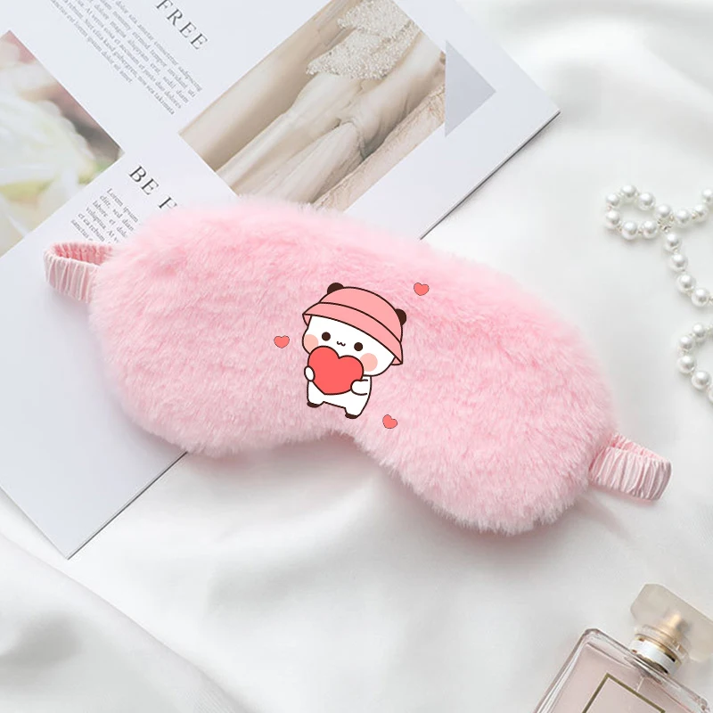 Bubu Dudu Cute Sleeping Eye Mask Blindfold Yier Bear Panda Eye Cover Mask Eyepatch Travel Home Eyes Relax Mask Eyeshade Gift New view 5