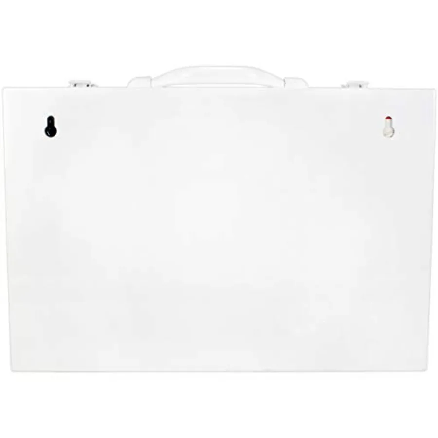 OSHA ANSI 2 Shelf خزانة الإسعافات الأولية الصناعية مع بطانة الجيب 75 شخصًا 562 قطعة 2015 فئة B + أنواع I II صنع في الولايات المتحدة الأمريكية مع