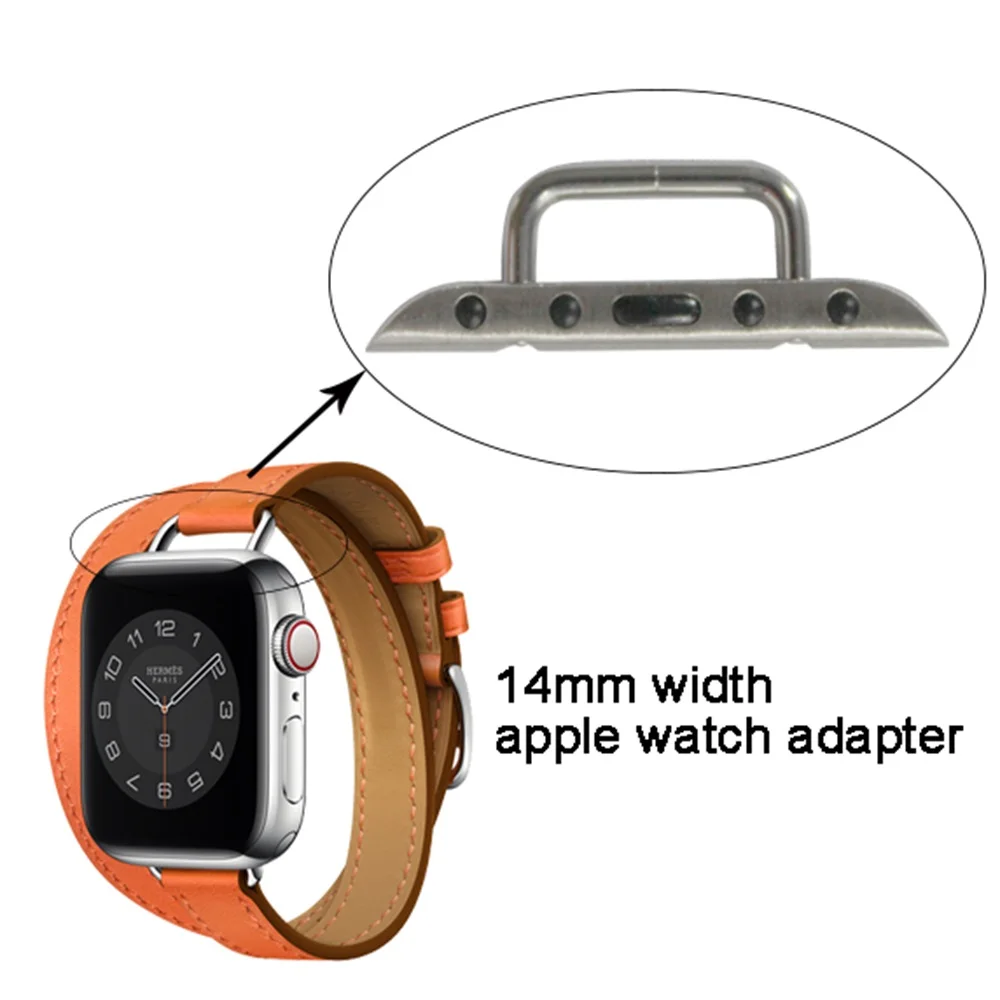 Connettore a vite di larghezza 14mm per cinturino Apple Watch 44mm 40mm per Iwatch 41mm 45mm 42mm 38mm accessori con strumento cacciavite