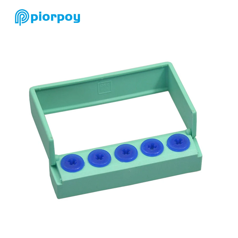 PIORPOY 5 Holes Dental Ultrasonic Scaler Tips Holder Disinfection Storage Case Dentistry Drills Organizers Box Odontologia Tools