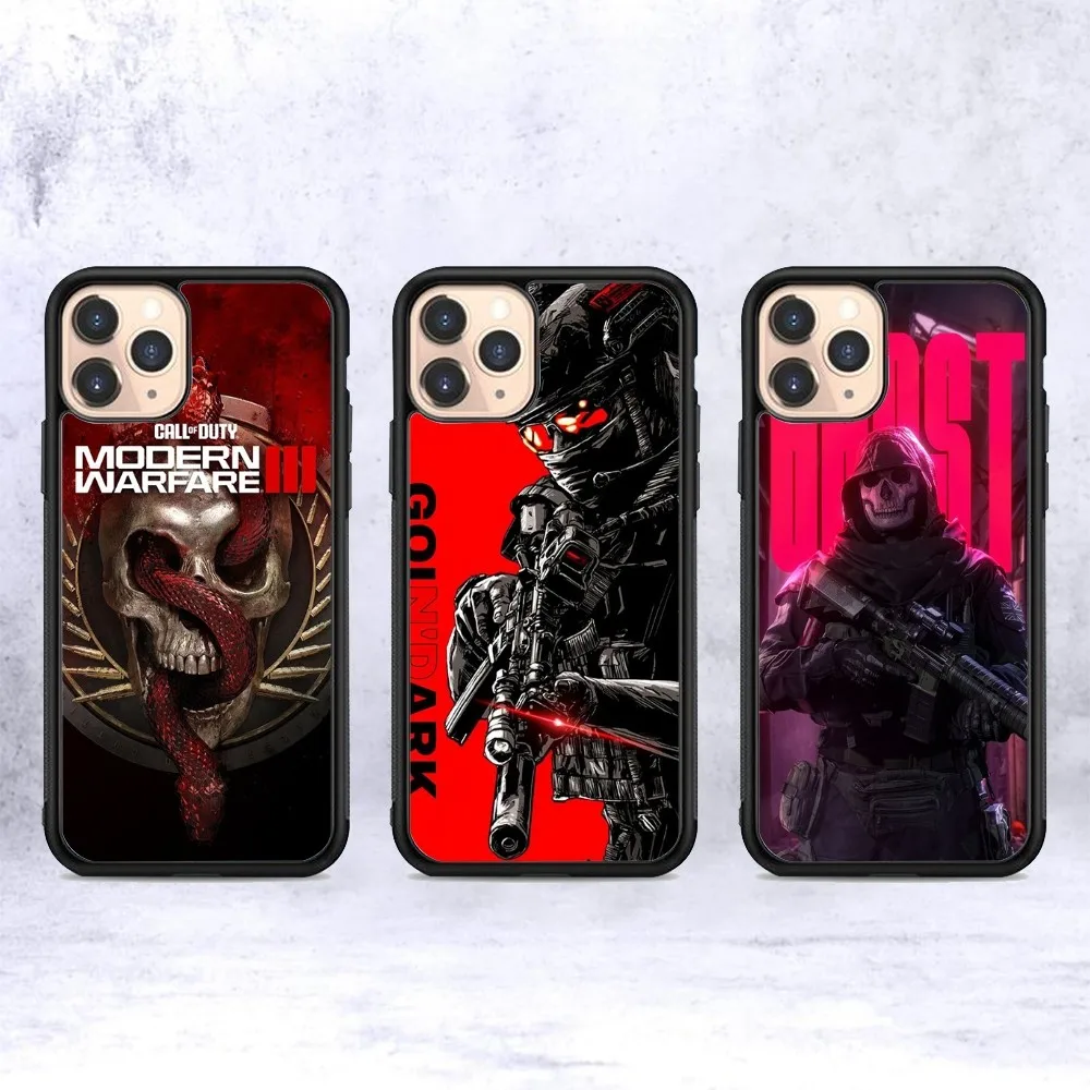 

C-COD Call Of D-Duty Phone Case Silicone PC+TPU For For IPhone 11 12 13 14 15 16 Plus Pro Max Cover