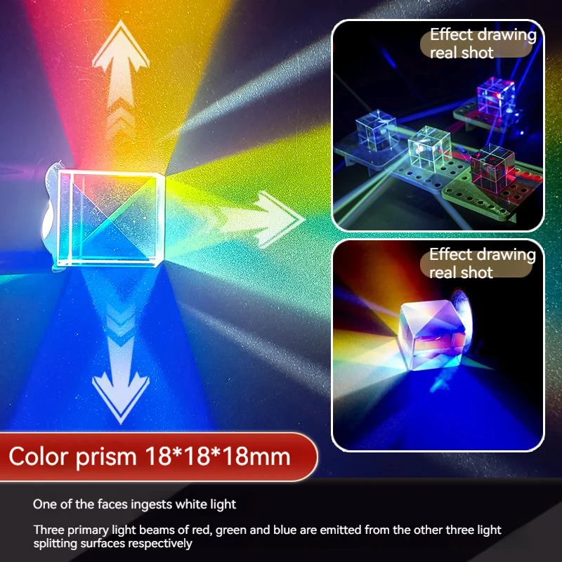 Optical experiment set triangular prism to see rainbow convex and concave lens plane imaging experimental equipment