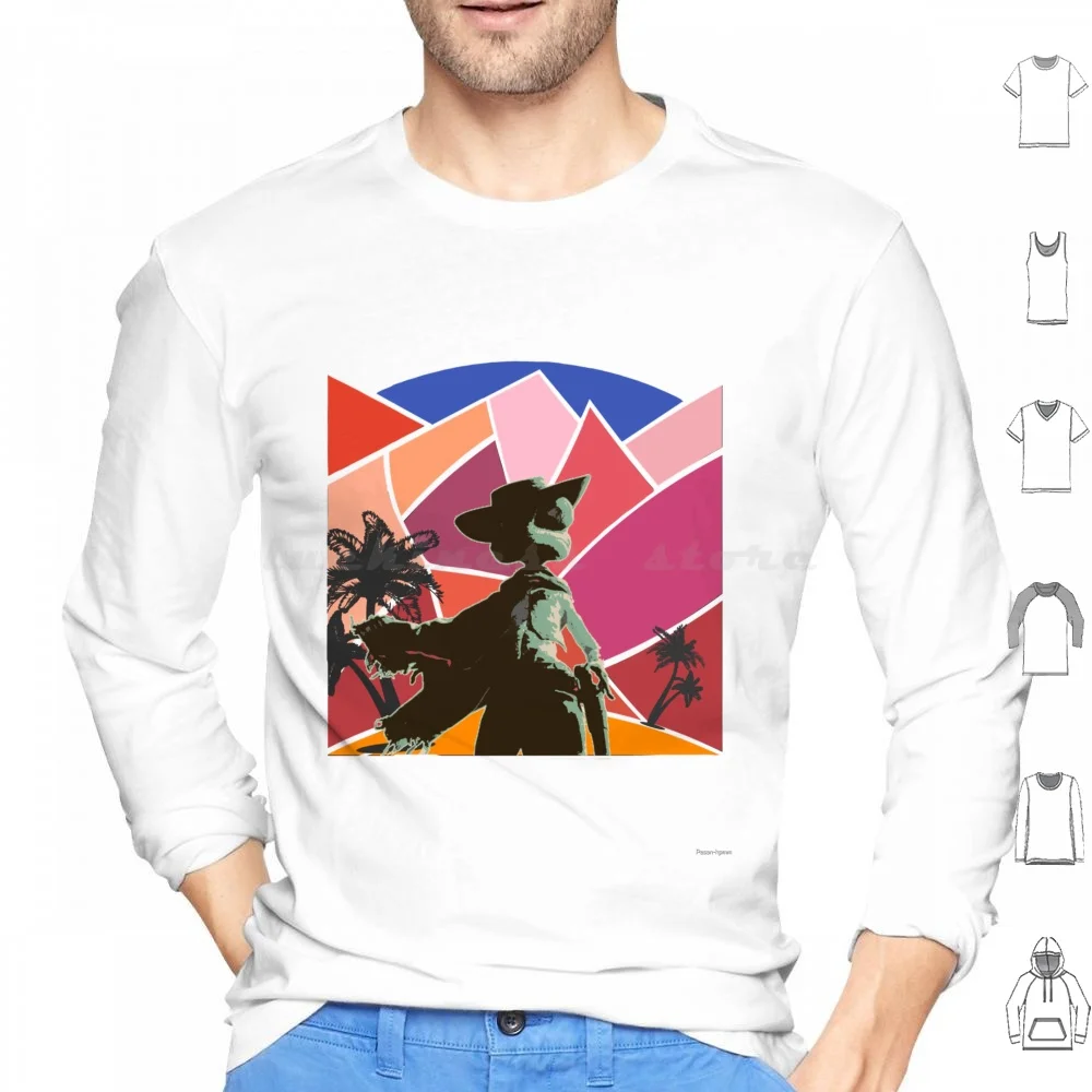 Rango Hoodie cotton Long Sleeve Vintage Cartoon Lizard Animation Movie Chameleon Rango Animal Aloha Dessert Hero Draught