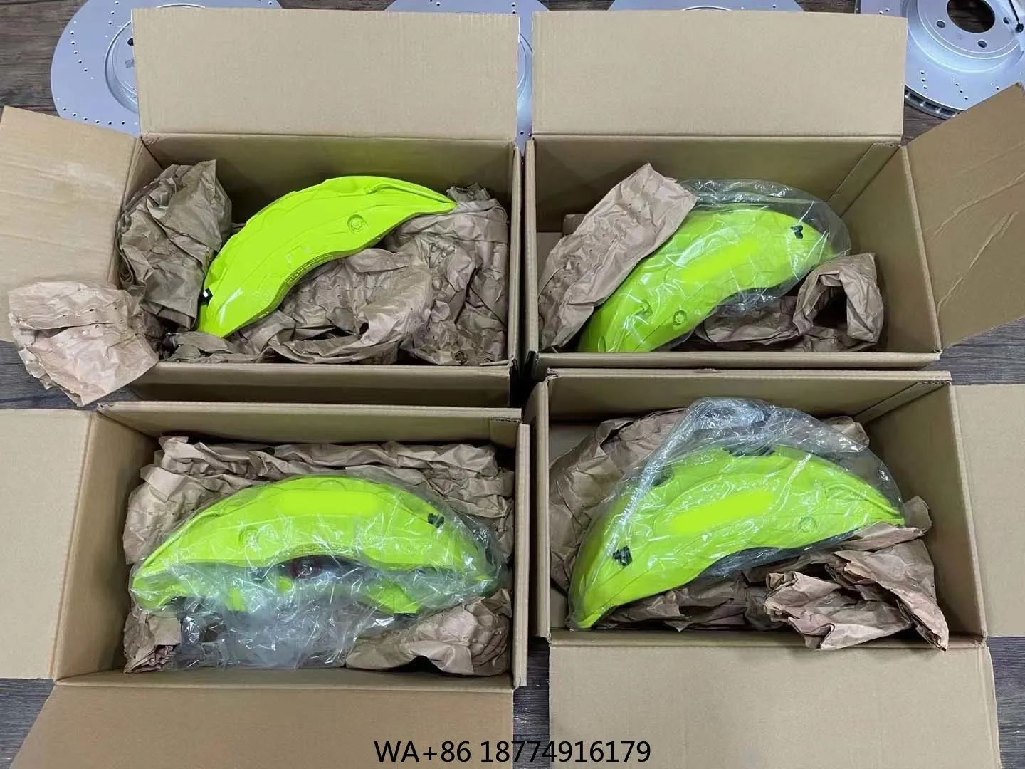 

Tuning Brake Systems Racing Brake Caliper Big 8 Piston Brake in Red with Drilled Slotted Disc for LS500 LS300 LC200 LC300 LX570