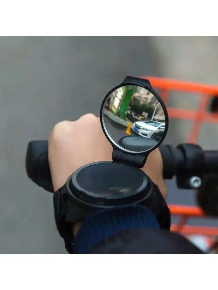 AliExpress 1 Pcs Bike Mirror Rearview Mirror Wristband 360 Degree Adjustable Rear View Mirror Arm Wear Collapsible Handlebar Safety