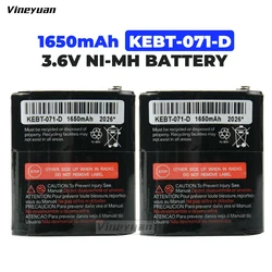 2PCS 1650mAh 3.6V NI-MH Battery for MOTOROLA KEBT-071A KEBT-071-B KEBT-071-C KEBT-071-D HKNN4002  Radio Rechargeable Battery