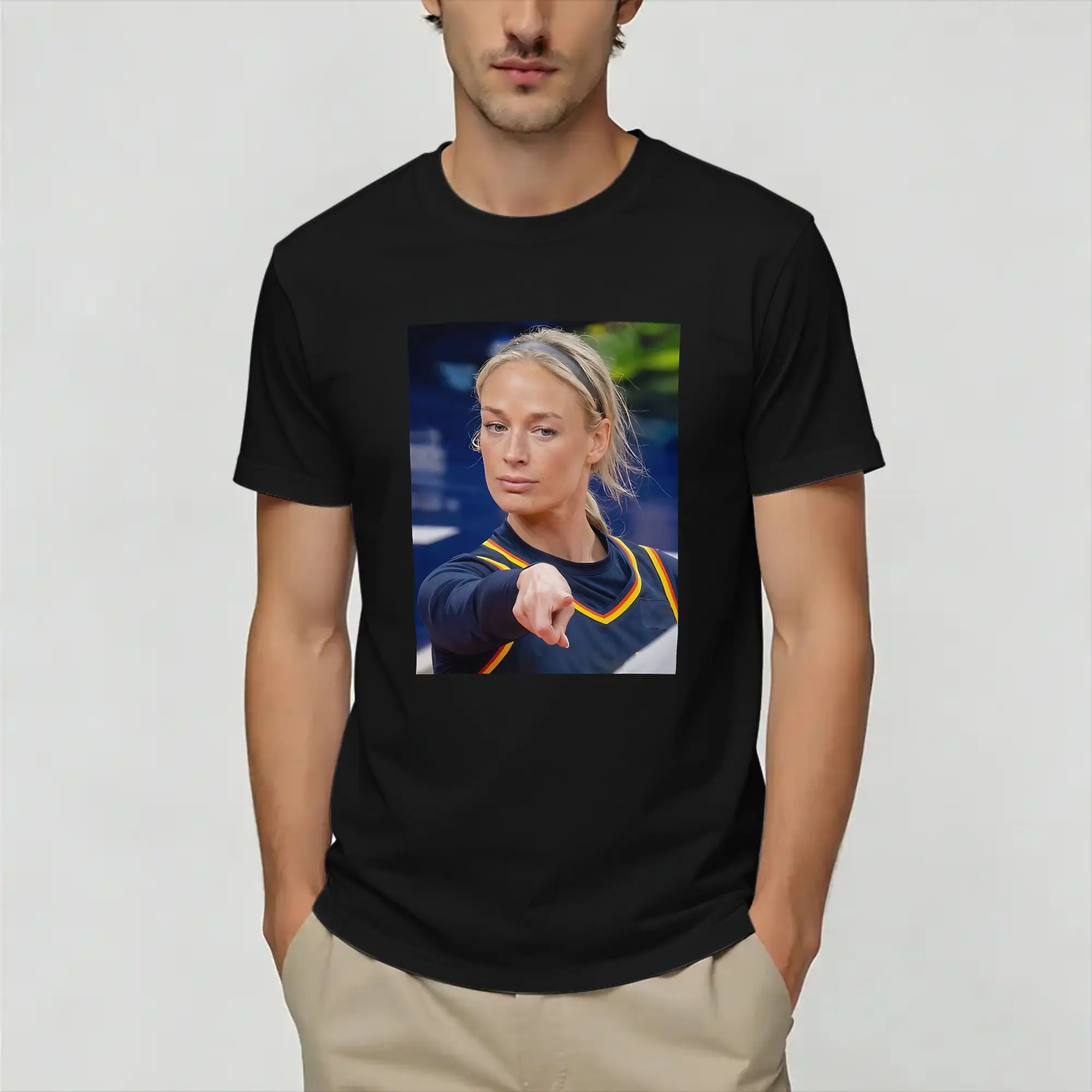 Streetwear T Shirt Beach Sophie Cunningham  Novelty T-Shirts  100% Cotton Tee Shirt for Mens Y2K Retro Printed Short Sleeve Tees