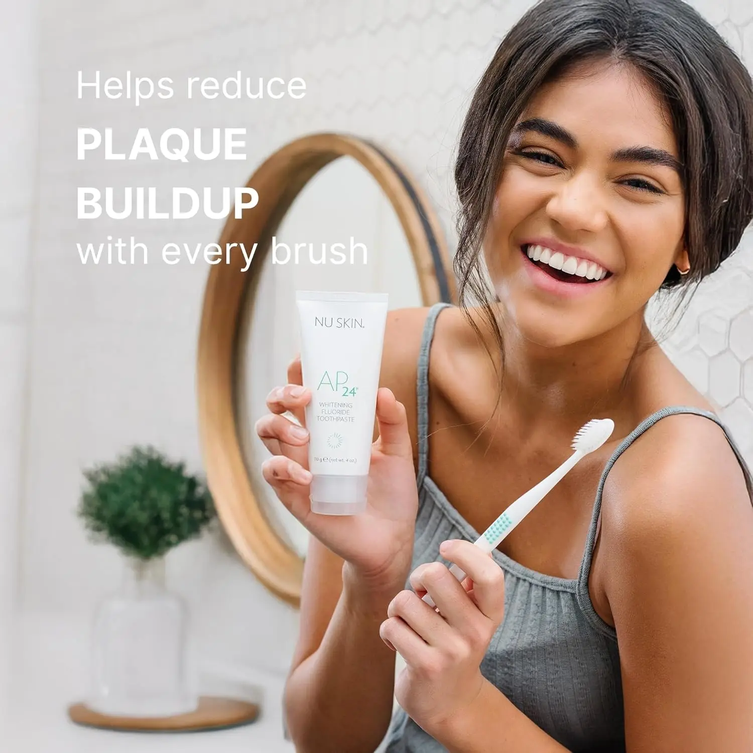 ニュースキン AP 24 フッ素フリー歯磨き粉 歯磨き粉スクイーザー 110g