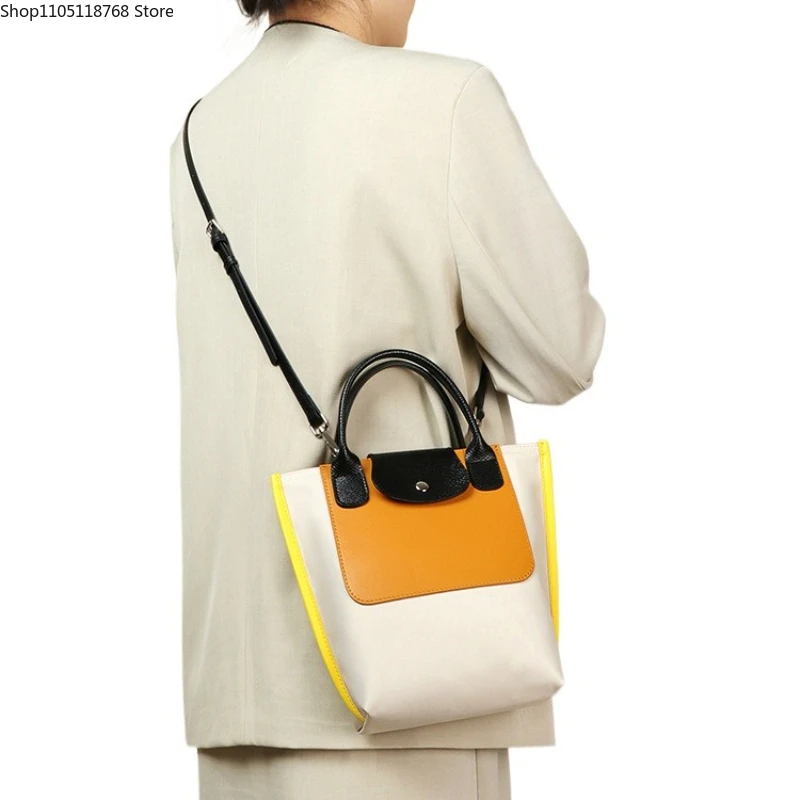 

Нейлоновая кожаная большая сумка Высококачественная многофункциональная и универсальная женская сумка через плечо большой вместимости