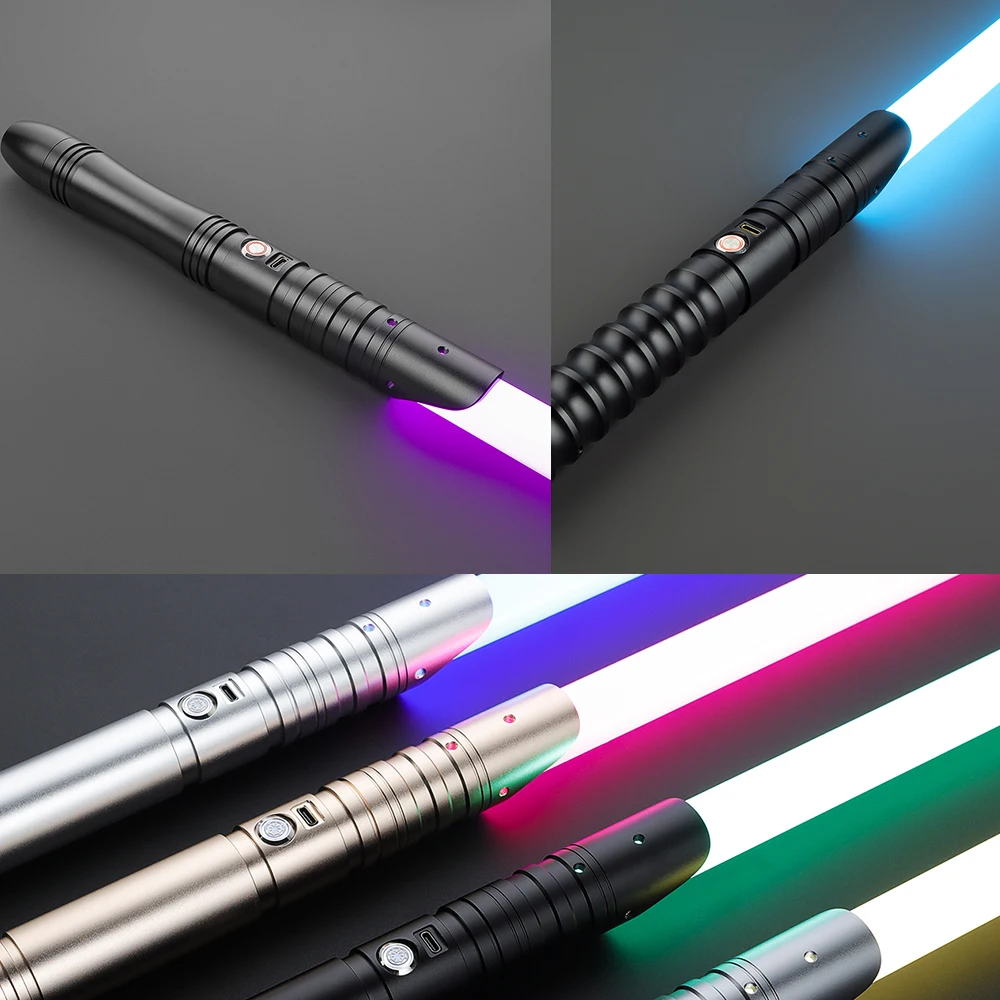 [بالجملة] APP LED Lightsaber Metal Hilt Jedi Laser Sword الحساسة السلس ضرب الصوت المبارزة LTG Light Sabre sable de luz